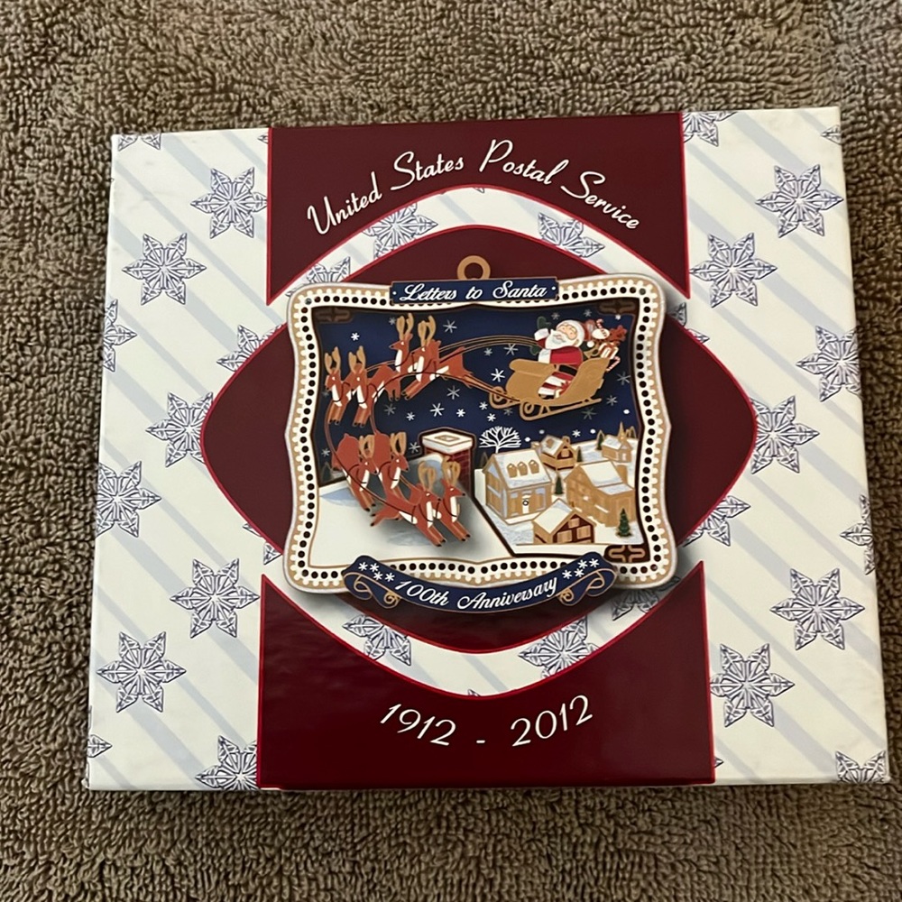 Letters to Santa 100yr anniversary Christmas ornament from USPS new in box